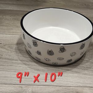 Pearhead Ceramic Dog Pet Food Or Water Bowl